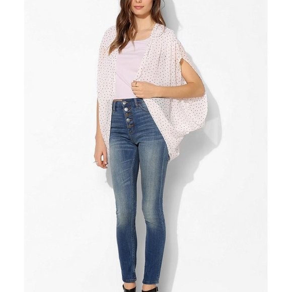 NWOT Urban Outfitters boho ivory sheer summer kimono - Picture 8 of 8